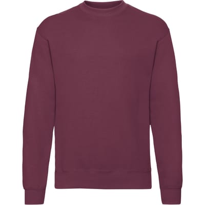 Fruit of the Loom Heren Klassiek Ingelegd Sweatshirt (Bourgondië)