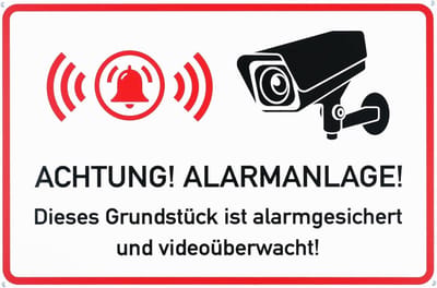 Waarschuwingsbord - CCTV Melding - Beveiliging Thuis - Hoge Zichtbaarheid - 30x20cm - Geel Zwart