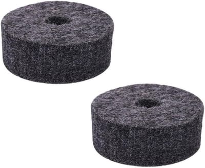 Vilt Ring Set - Drum Accessoires - Bekken Bescherming - Duurzaam Zacht Vilt - 40x40x15 mm - Zwart