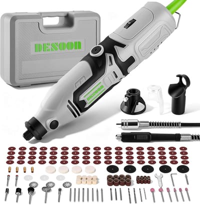 Mini Draaislijper - Multifunctioneel Gereedschap - Klusjes en Hobby - Variabele Snelheid - 170 Watt - Zilver