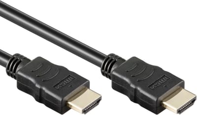 HDMI kabel 1.4 - 0,5 meter - 1.4 HDMI Kabel - High Speed Ultra HDTV - 4K - 3D - Verchoomd Goud Kleurig - Zwart - 05 meter