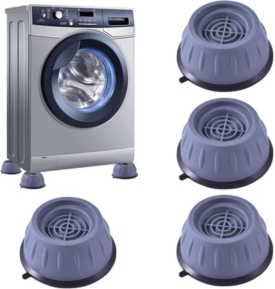 TOVBMUP Vloermatten - Wasmachine vloermatten - Wasmachine schokdempers - Verminderen geluid - Geschikt voor wasmachines, drogers, meubels, koelkasten - Grijs