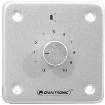 Omnitronic 80711015 Inbouw (in muur of meubel) PA-volumeregelaar mono Zilver