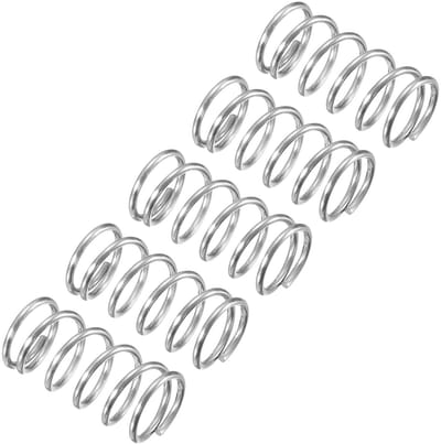 Set van 5 compressieveren van 304 roestvrij staal, 10 mm binnendiameter, 20 mm lengte, veer voor diverse toepassingen