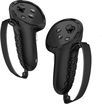 Controllerhoezen VR - Beschermhoezen Controllers - VR Gaming - Antislip Gestructureerd Oppervlak - 155 x 98 x 39 cm - Zwart