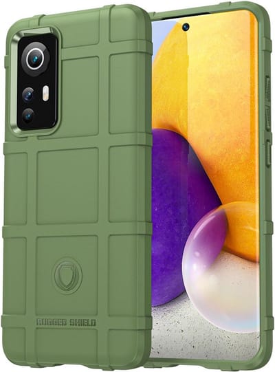 MobyDefend Hoesje - Geschikt voor Xiaomi 12 / 12X - Rugged Shield TPU Backcover - Groen