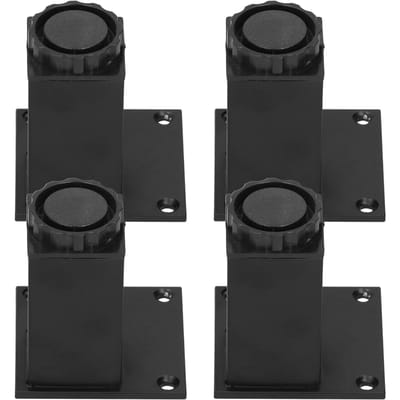 4 Stuks/Set Meubelpoot Verstelbare Hoogte Aluminiumlegering Vierkante Ondersteuning voor Bank Kast80mm
