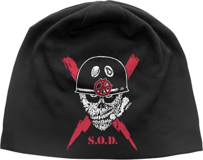 Stormtroopers Of Death - Scrawled Lightning JD Print Beanie Muts - Zwart