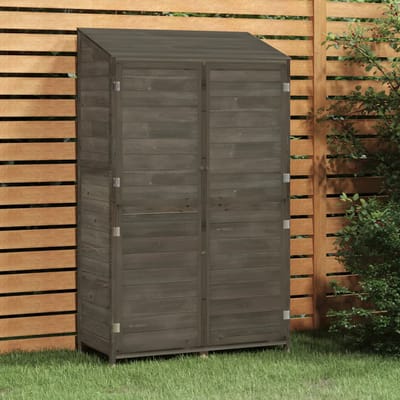 vidaXL - Tuinschuur - 102x52x174,5 - cm - massief - vurenhout - antracietkleurig