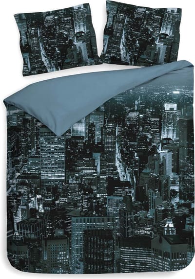 Heckett & Lane Brasco Dekbedovertrek - Lits-jumeaux - 240x200/220 cm - City Blue