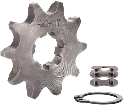 Dailygoods- Voorwiel Tandwiel 420 11T - Vervangingsonderdeel voor 50cc/70cc/90cc/110cc/125cc - Hoogwaardige Roestvrij Stalen Constructie - Eenvoudig te Installeren - 17mm Binnen Diameter
