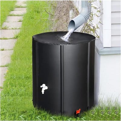 Opvouwbare Regenton - Regenwater Collector - Water Besparen - Milieuvriendelijke Opslag - 250L - Zwart