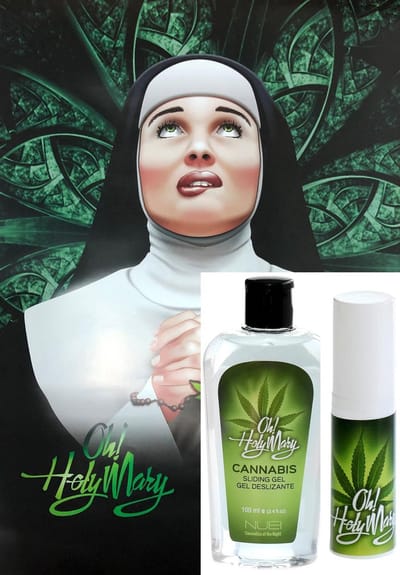 Oh! Holy Mary Cannabis Pleasure Oil 1 flesjes= 6ml + Sliding Gel 1 flesje=100ml