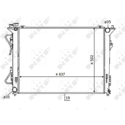 Radiator, motorkoeling NRF 59064