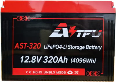 lifepo4 320ah off grid battery thuisbatterij lithium AST-320 12.8V 320AH ​​lithiumbatterij 320AH lithiumbatterij - hoge capaciteit, stabiele BMS-beveiliging, oververhitting, Bluetoothvoor kamperen, energieopslag en gebruik in voertuigen