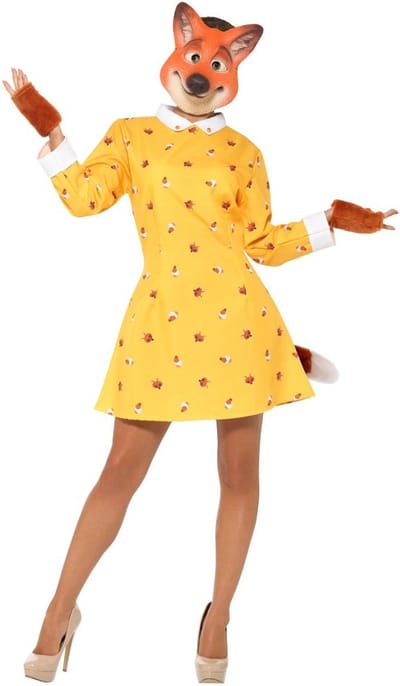 Wolf & Vos Kostuum | Foxy Mevrouw Vos Kostuum | Extra Small | Carnavalskleding | Verkleedkleding