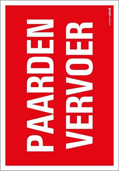 Pickup bord 23x33 cm Combinatie - Paardenvervoer