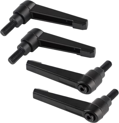 Dailygoods - Set van 4 Verstelbare Klemhendels M8-16 mm, Carbon Staal