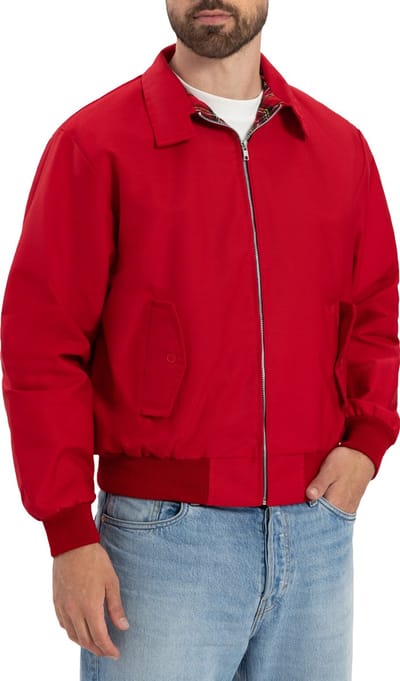 Harrington Jas - Klassieke Herenjas Maat XL - Rood - Heren Jassen