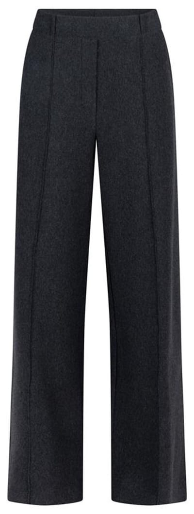 Jansen Amsterdam Dam Jersey Pant Grijs Aleid wide PANTS antraciet