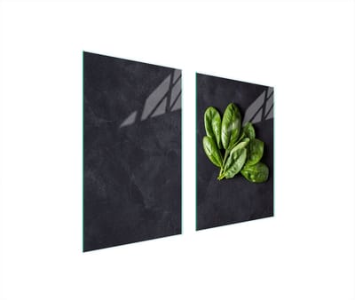 TMK ArtDeko Serie - Glazen Beschermplaat - 65x52 cm - Veelzijdig - Stijlvol - Bazyli