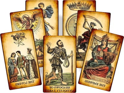 Tarot Deck - Orakel kaarten - Wichelarij - Vintage kunststijl - 78 kaarten - Sepiatinten