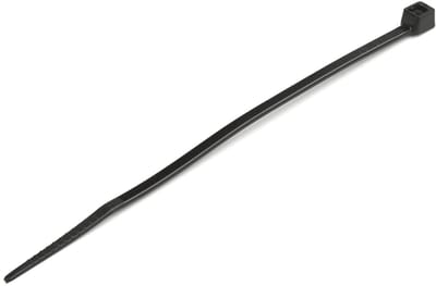 10 cm Zwarte Kabelbinders - 2 mm Breed, 22 mm Bundeldiameter, 8 kg Treksterkte - Zelfsluitende Snelbinders uit Nylon met Gebogen Punt, 94V-2/UL Listed, 100 stuks (CBMZT4B)