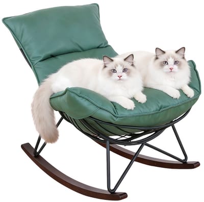 SP® Schommelstoel - Laadcapaciteit 150kg - Relaxstoel - Moderne Schommelstoell - Groen - 103cm x 69cm x 86cm
