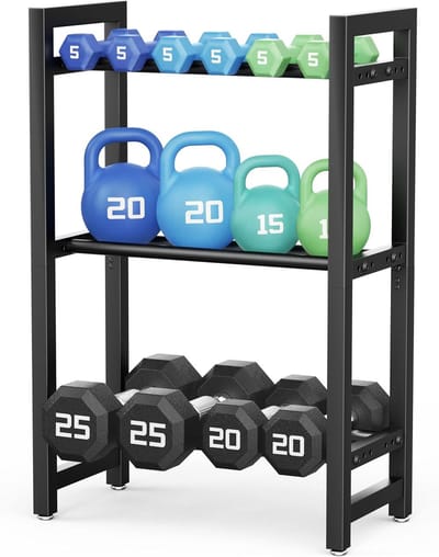Halterrek 3 Niveaus – opbergrek voor dumbbells & gewichten