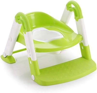 Kinder Toilet - Baby Potty - Zindelijkheidstraining - Verstelbare Voetsteun - 1-7 Jaar - Wit