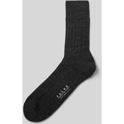 FALKE Teppich im Schuh eenkleurig wol sokken heren grijs - maat 39-40