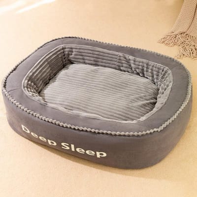Coussin de lit pour chien de compagnie, canapé doux, lit pour chien, housse amovible pour petit chien moyen, tapis pour chat, solide, lavable, Cama Para Perro S