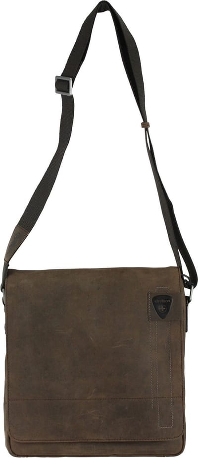Strellson Richmond Schoudertas Leer 31 cm - Unisex, Jongens - dark brown