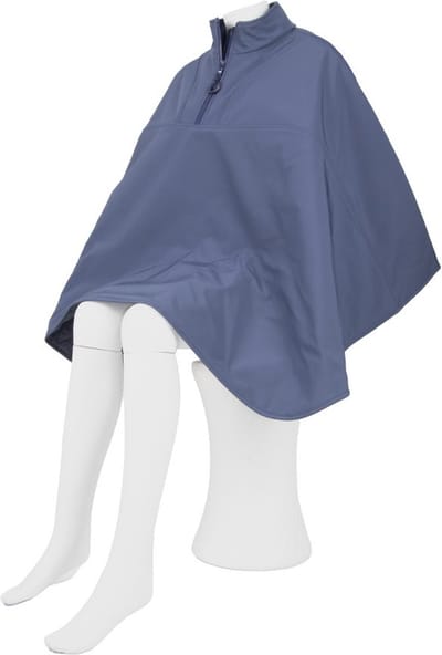Warme rolstoelcape winddicht en waterafstotend kort - CLASSIC - Donkerblauw