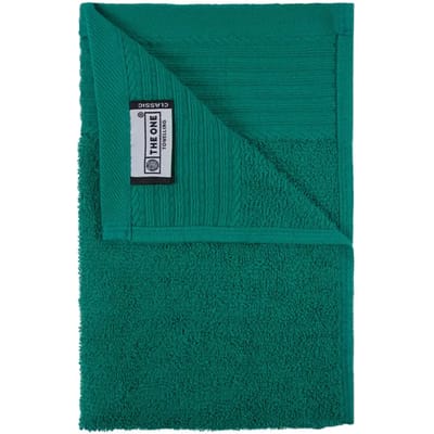 The One Towelling Classic Gastendoek - 30 x 50 cm - Kleine handdoek - Hoge vochtopname - 100% Gekamd katoen - Emeraldgroen