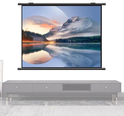 Projectiescherm - Filmdoek - Thuisbioscoop Ervaring - Kreukvrij Glasvezel - 30 inch - Wit