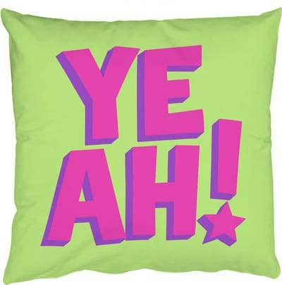 Sierkussens - Kussentjes Woonkamer - 50x50 cm - Groen - Neon - Quote