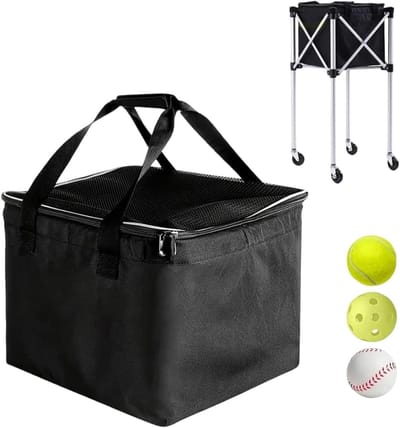 Tennistas Ballen Opslag - Ballen Organizer - Sport Training - Grote Capaciteit - Tot 150 Ballen - Zwart