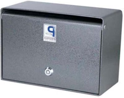 Stalen Kluis - Veiligheidsbox - Waardevolle Spullen - Massief Stalen Deur - 4.88 Inch Diep - Grijs