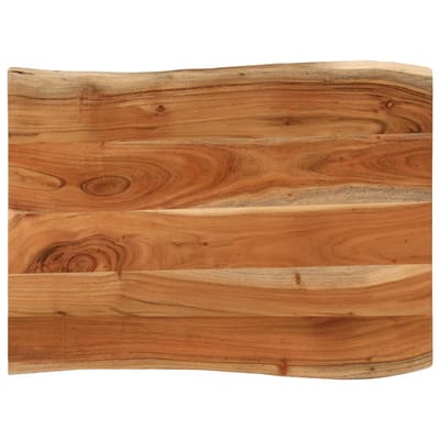 vidaXL - Tafelblad - rechthoekig - natuurlijke - rand - 80x60x3,8 - cm - acaciahout