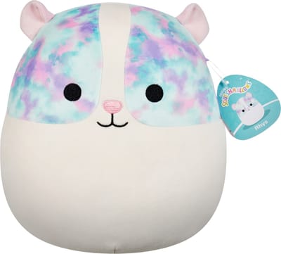 Squishmallows - Rhys - Guinea Pig w/Multicolored Eyepatches 30cm pluche