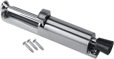 Heavy Duty Deurstopper met Veermechanisme - Voetpedaal Deurhouder voor Ingangsdeuren - Zilver Kleur
