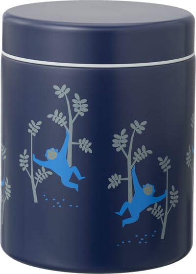 FreskThermos Lunchbox 500 ml - RVS Voedselcontainer – BPA-vrij – Lekvrije dop – Thermosbeker – Food Jar tot 6 Uur Warm – Lunchpot - Voedselpot - Blauw - Monkey
