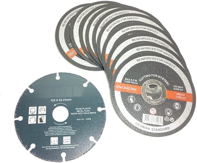 10x 125mm Dunne Slijpschijven doorslijpschijf staal RVS 125×1,2×22,2mm 10 dlg slijpschijf + segment universele schijf