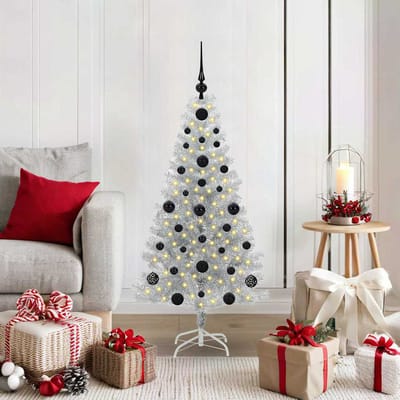 vidaXL - Kerstboom - Zilver - 120 - cm - PET