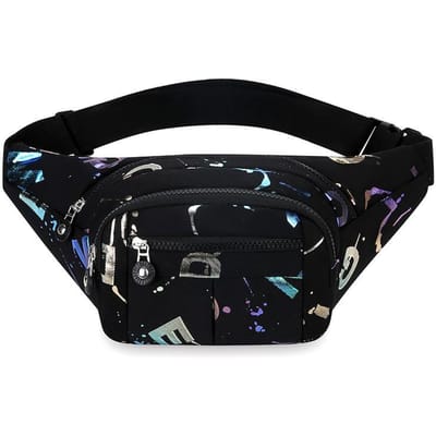 Nouveau portefeuille pour femme, sac bandoulière étanche, sac de poitrine pour sports d'extérieur, mode décontractée, portefeuille multifonctionnel pour homme. black