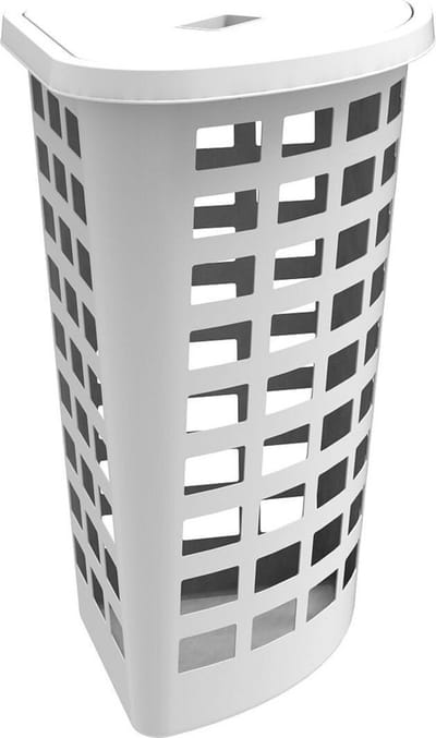 ‎Wasmand Boston Plast Team 54L wit/hoek‎