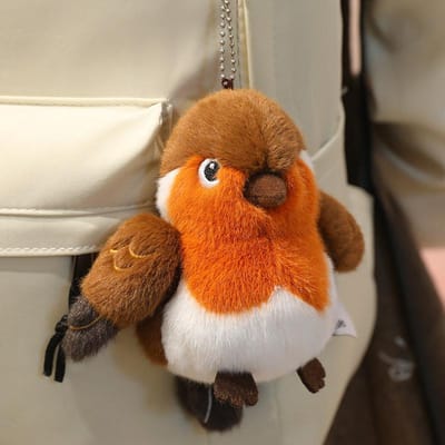 Mini Vogel Knuffels Simulatie Mooie Kiwi Papegaai Mees Mus Levensgetrouwe Vogelpop Schattig Pluizig Huisdier Delicaat Verjaardagscadeau Kerst 14cm-Pendant