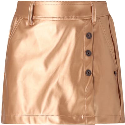 NONO - Simay PU fake leather Skort taupe - Taupe - Maat 116