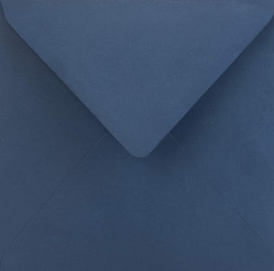 Vierkante Enveloppen - Blauwe Briefkaarten - Uitnodigingen Versturen - Gladde Haptische Papier - 153 x 153 mm - Blauw